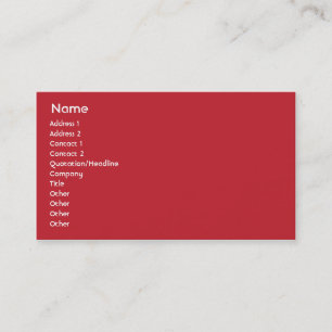 Hong Kong - Business Card