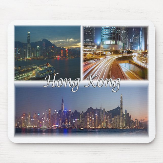 Hong Kong by night Mouse Pad (Front)