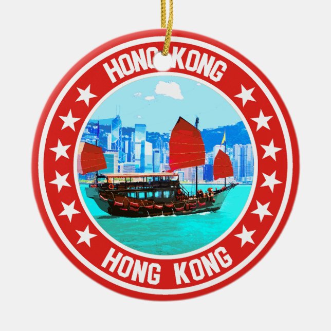 Hong Kong                                          Ceramic Ornament (Front)