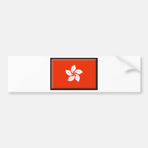 Hong Kong (China) Flag Bumper Sticker