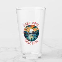Hong Kong China Retro Distressed Circle