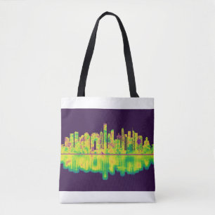 Hong Kong China Skyline Tote Bag