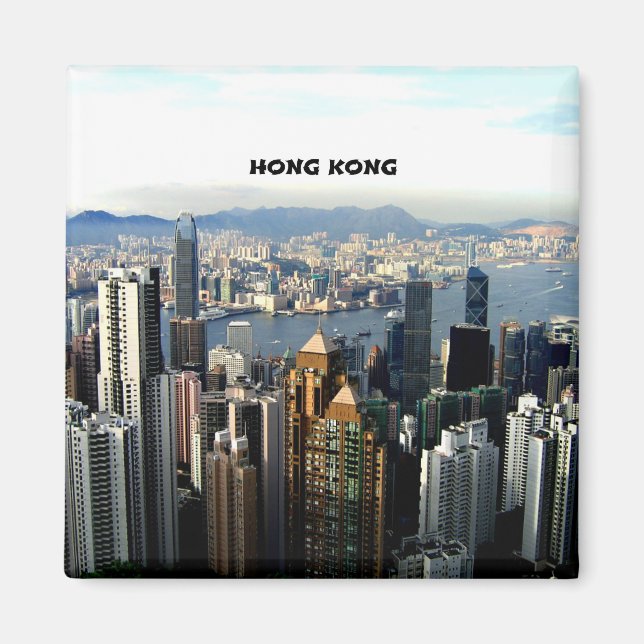 Hong Kong Cityscape Magnet (Front)