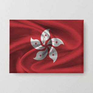 Hong Kong Flag Button
