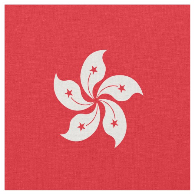 Hong Kong flag Fabric (Close Up)