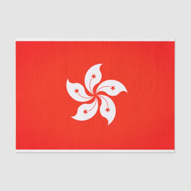 Hong Kong Flag Gift Tissue Paper (Front)