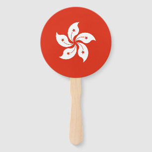 Hong Kong Flag Hand Fan