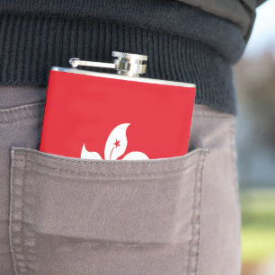 Hong Kong flag Hip Flask