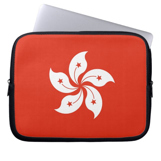 Hong Kong Flag Laptop Sleeve (Front)
