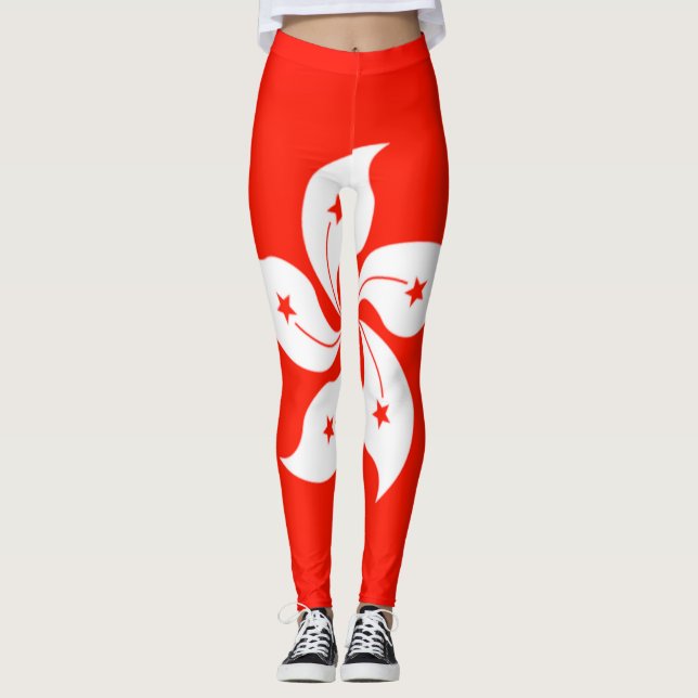 Hong Kong Flag Leggings (Front)