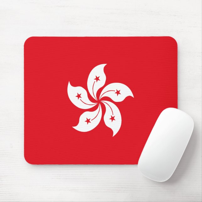 Hong Kong flag Mouse Pad (With Mouse)
