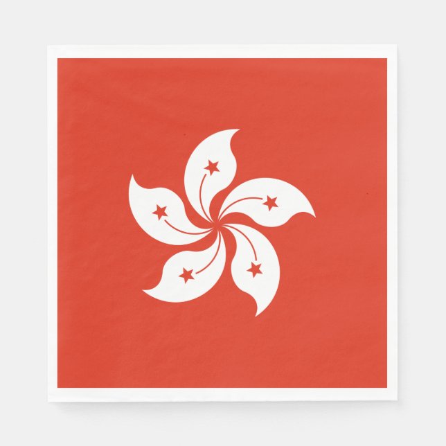 Hong Kong Flag Napkin (Front)