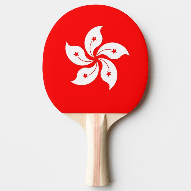 Hong Kong Flag Ping Pong Paddle (Front)