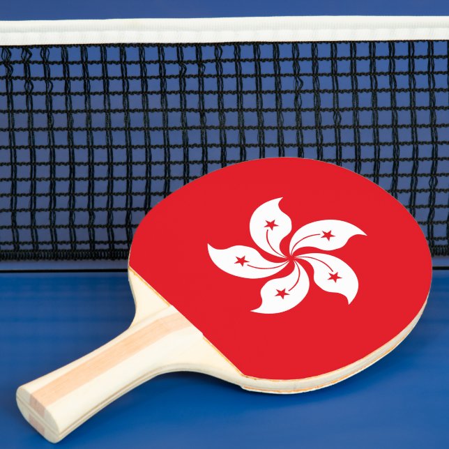 Hong Kong flag Ping Pong Paddle (Insitu)