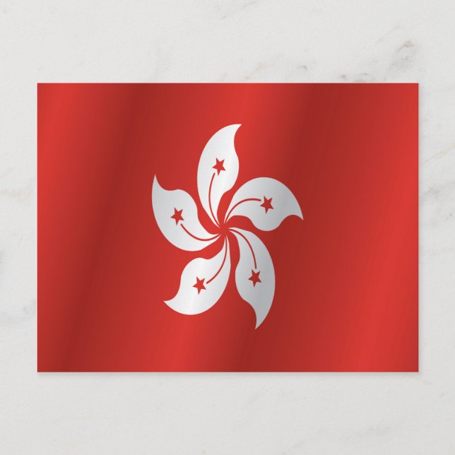 Hong Kong flag Postcard (Front)