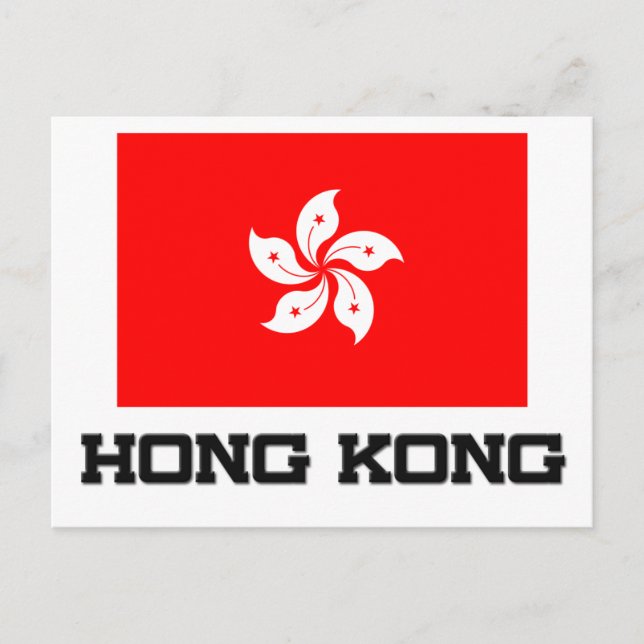 Hong Kong Flag Postcard (Front)