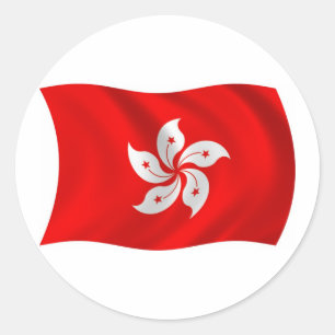 Hong Kong Flag Sticker