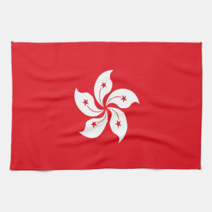 Hong Kong flag Tea Towel