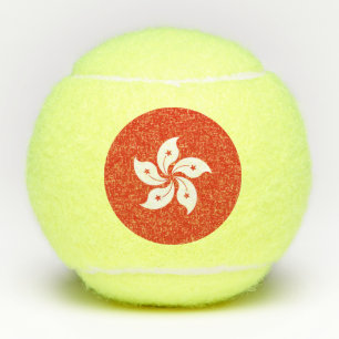 Hong Kong Flag Tennis Balls