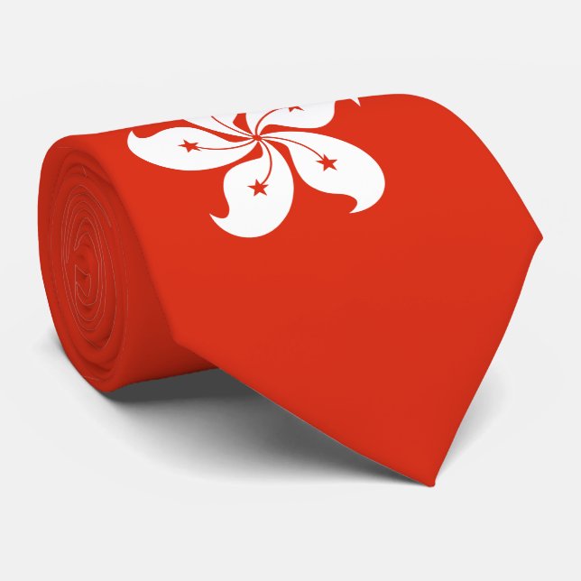 Hong Kong Flag Tie (Rolled)