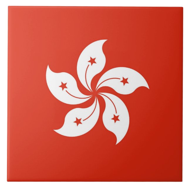 Hong Kong Flag Tile (Front)
