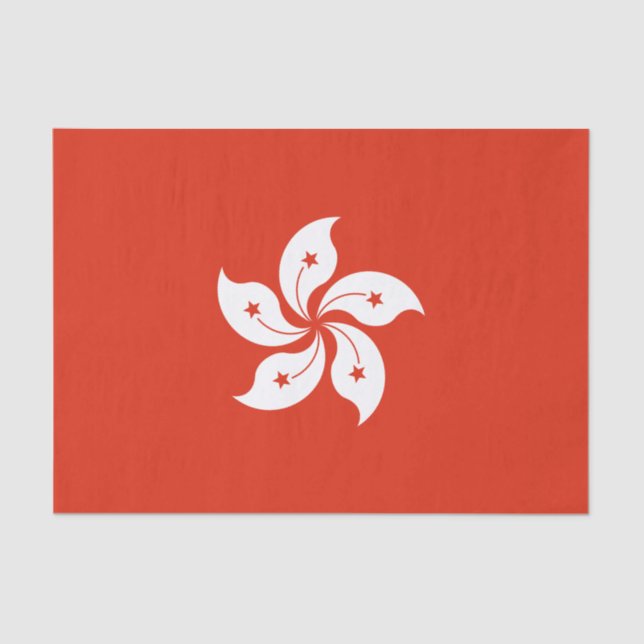 Hong Kong Flag Tissue Paper (Front)
