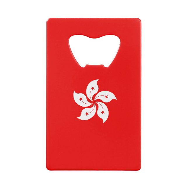 Hong Kong Flag White Orchid on Red (Front)