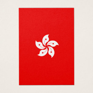 Hong Kong Flag White Orchid on Red
