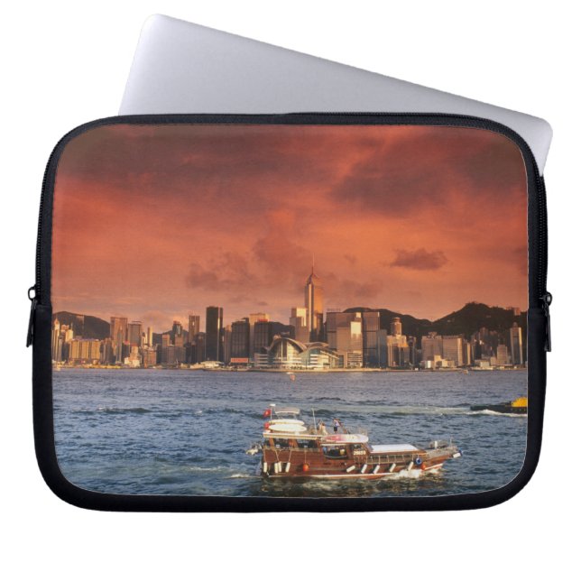 Hong Kong Harbour at Sunset Laptop Sleeve (Front)