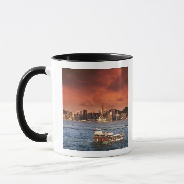 Hong Kong Harbour at Sunset Mug (Left)