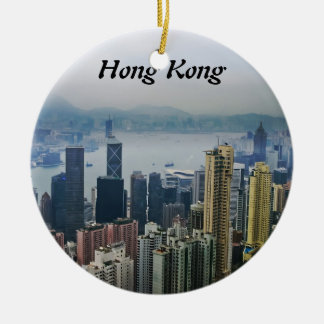 Hong Kong Harbour Mists Ceramic Ornament
