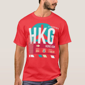 Hong Kong HKG Airport Code Baggage Tag 3 T-Shirt