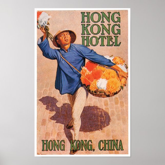 Hong Kong Hotel Travel Poster (Front)