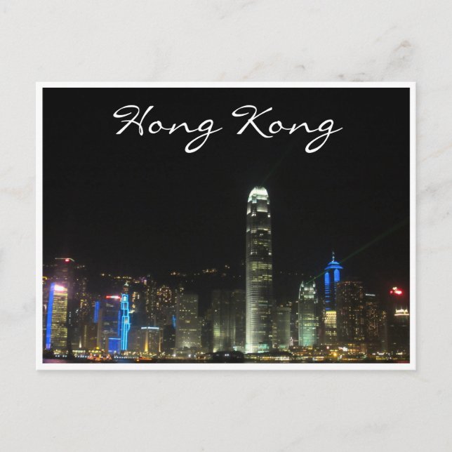 hong kong lights postcard (Front)