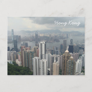 Hong Kong Mountain Peak Postcard