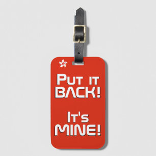 Hong Kong National Flag Funny Patriotic Luggage Tag