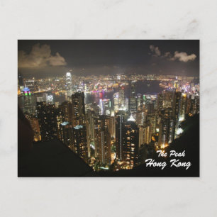 Hong Kong Night Scene, The Peak, Postcard