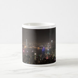 Hong Kong Night Skyline Coffee Mug