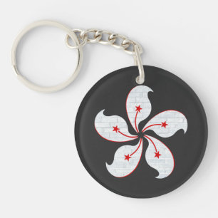 Hong Kong Orchid Key Ring
