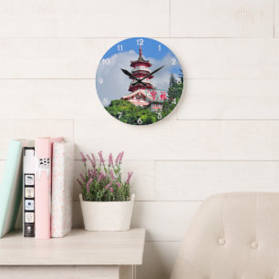 Hong Kong Pearl of the Orient Round Wall Clock