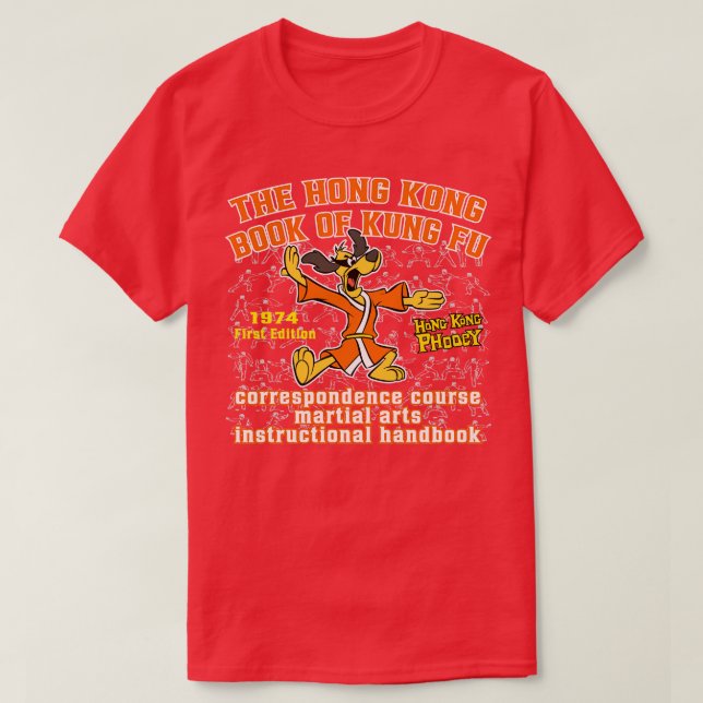 Hong Kong Phooey Kung Fu Manual T-Shirt (Design Front)