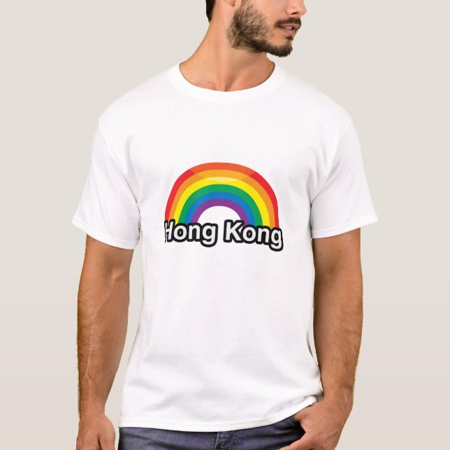 HONG KONG PRIDE RAINBOW -.png T-Shirt (Front)