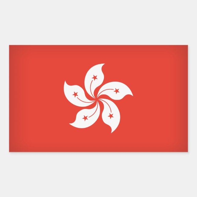 Hong Kong Rectangular Sticker (Front)