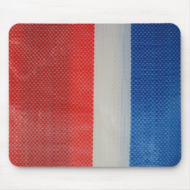 Hong Kong Red White and Blue Strips Mouse Pad (Front)