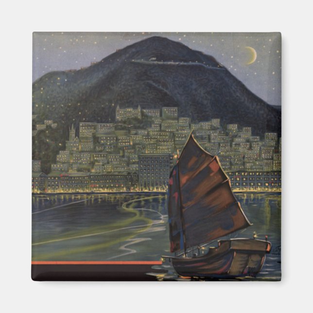Hong Kong ~ Riviera of the Orient Magnet (Front)