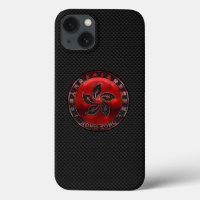 Hong Kong Ruby Seal on Carbon Fibre Print