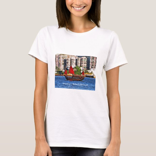 Hong Kong Sampan The Pearl of the Orient T-Shirt (Front)