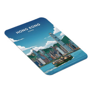 Hong Kong skyline Magnet