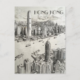 Hong Kong Skyline Postcard