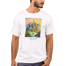 Hong Kong Skyline Watercolor | Travel